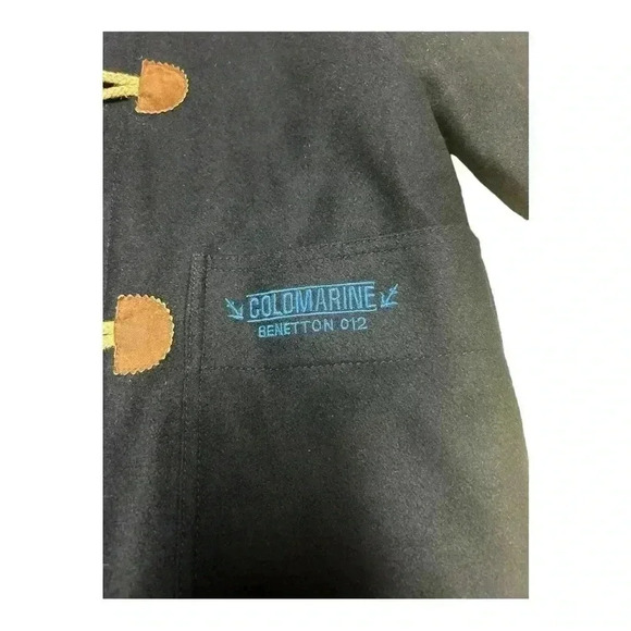 BENETTON BOYS Hooded Duffle Coat  It can be used by a boy or is UNISEX Sz S - Picture 4 of 14